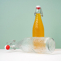 500ml 1000ml Verre Boisson Brassage Froid Bouteilles Kombucha Swing Top Bouteilles En Verre pour Jus