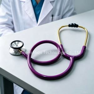 Estetoscopio de cardiología de doble cabezal de primera calidad, estetoscopio médico manual para médicos y enfermeras, para uso clínico y cuidado en el hogar - Product Image 4