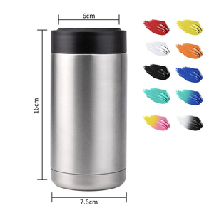 Slim Can Cooler in acciaio inossidabile, supporto per lattine a doppia parete isolato per mantenere il freddo all'ingrosso - Product Image 4