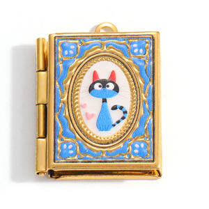 อุปกรณ์ตกแต่งเครื่องประดับสแตนเลส รูปทรงผสมผสาน ดีไซน์ดอกไม้และใบไม้เคลือบสี สำหรับทำสร้อยคอ ชิ้นส่วน DIY ขนาด 33 มม. - Product Image 3