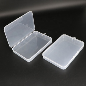 Wholesale Transparent Plastic Box Storage Case Wedding Gift PP Container Custom Cosmetics Square Clear Small Packing Plastic Box