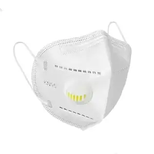 バルブフラット形状防塵呼吸器付きの白い再利用可能なKn95フェイスマスク
