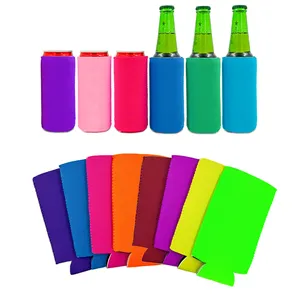 Customized Neoprene Kofei OEM Full Colour Printed Stubby Holders Sublimation Beer Bottle Neoprene Can Cooler