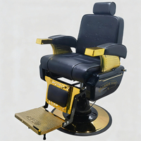 Fauteuil de Barbier Professionnel Relevable pour Salon de Coiffure et de Barbier, Idéal pour la Coiffure et le Rasage du Visage