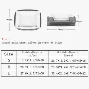 बीरुई पर्यावरण के अनुकूल लक्जरी पालतू बिस्तर कुत्तों बिल्लियों के लिए कस्टम धोने योग्य कार्टून तकिया - Product Image 6