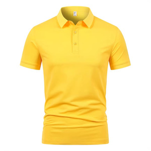 Polo promotionnel à manches courtes blanc respirant en polyester pour l'été, personnalisable avec logo et lettrage - Product Image 4
