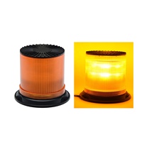 Balise d'avertissement robuste SAE J845 Classe 1 E9 EMC 16 LED 3W IP66 12-48V avec base en aluminium à 1 ou 3 boulons, éclairage de sécurité