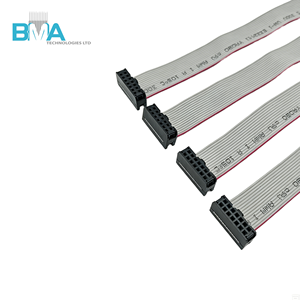 OEM Gold Flash IDC 2.54mm 14-pins dubbele rij 28AWG UL2651 platte lintkabel 220mm rode marker voor PCB industriële besturingskaart - Product Image 2