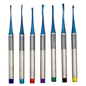 ชุดเครื่องมือผ่าตัดทางทันตกรรม PDL Root Elevators แบบแมนนวล ปลายฟันเลื่อยขนาดเล็ก ผลิตจากเหล็กกล้าเคลือบไทเทเนียม ได้รับการรับรองมาตรฐาน MOL และ CE - Product Image 1