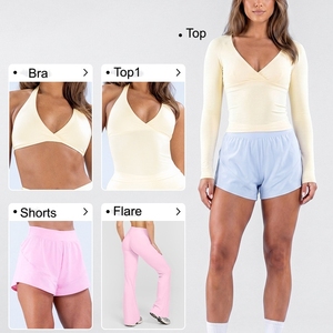 5 шт., эластичные женские летние топы - Product Image 2