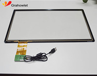 Écran tactile capacitif multipoint Grahowlet HX2151801 de 1,3 à 65 pouces, grand panneau tactile de 15,6, 17,3, 18,5, 19, 21,5, 23,6, 23,8, 27, 32 pouces PCAP