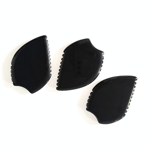 Planche de Guasha en obsidienne noire, pierre de jade pour la beauté - Product Image 1