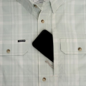 Camisa de pesca con capucha y botones, impermeable, con estampado de pez y diseño de cola de pez, de microfibra de poliéster con protección solar SPF - Product Image 4