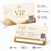 Individuell Bedruckte PVC-Mitgliedskarte mit QR-Code Glänzende Plastik-Treuepunktekarte für Schönheitssalons