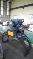 Pinza para Madera JINYI con Motor de Peso Reducido para Excavadoras de 10-15 Toneladas, Uso en Construcción y Agricultura, Manipulación de Madera y Preparación de Sitios