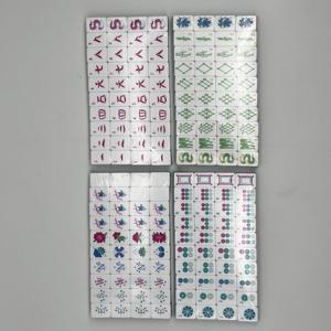 ชุ<span class=keywords><strong>ด</strong></span>ไพ่นกกระจอกอเมริกัน<span class=keywords><strong>ส</strong></span>ีฟ้าอมเขียว แผ่นอะคริลิก 4 ชั้น ลายเรขาคณิต เกมไพ่นกกระจอกที่ทนทาน<span class=keywords><strong>ส</strong></span>ำหรับผู้ใหญ่ พร้อมไพ่โจ๊กเกอร์ - Product Image 2