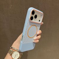 Coque arrière givrée en PC à dissipation thermique magnétique de luxe pour iPhone 18 17 16 15 14 13 Pro Max – Accessoires pour téléphone