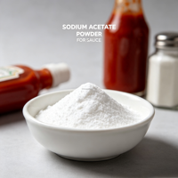 Poudre d'acétate de sodium anhydre de qualité alimentaire E262 CAS127-09-3, régulateur d'acidité, conservateur, certifié casher et halal, 25 kg/sac pour