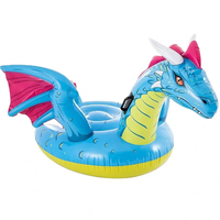 INTEX 57563 Gonflable Animal Dragon Tapis Flottant Gonflable Ride-on