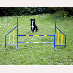 Salto de ala de agilidad de acero para perros Equipo de <span class=keywords><strong>entrenamiento</strong></span> de mascotas para obstáculos Salto de ala de metal para carreras de obstáculos caninos - Product Image 4