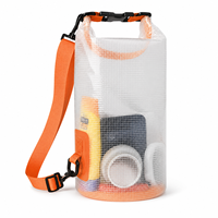 Sac étanche transparent avec bandoulière réglable pour le camping, le kayak, la plage et la navigation de plaisance