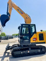 Excavadora de cadenas SANY SY95C de 10 toneladas, máquina excavadora de segunda mano bien mantenida, excavadora agrícola en venta
