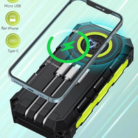 Vente en gros d'usine Banque d'alimentation 20000mAh Étanche Banque d'alimentation solaire pour iPhone Samsung Xiaomi Charge rapide Batterie externe