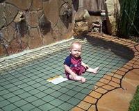 Protection robuste, facile à appliquer, à enlever et à ranger, résistant aux UV, crochets inclus, protège le filet de sécurité de la piscine pour enfants et animaux domestiques