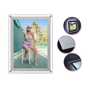 A3 Led Advertising Photo Picture Frame Poster Display Sign Ultra Thin Light Box Luminous Frame Light Box