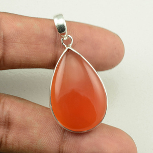 Colgante Clásico de Plata de Ley 925 de Alta Calidad con Gema de Ágata de Encaje de Amatista Natural - Product Image 3