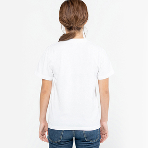 Camiseta de Verano de Alta Calidad 100% Algodón con Diseño de Logotipo Personalizado, Informal, de Manga Corta, Holgada, con Botones Anti-Pilling para Mujer - Product Image 4