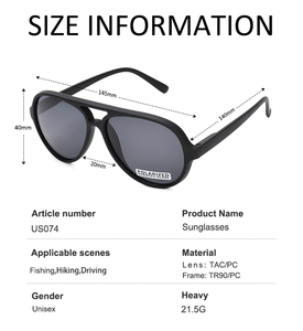 Tr90 Full Rim PC Frame Polarized <b>Mirror</b> UV400 Fashion Night Vision Unisex Square Driving <b>Sunglasses</b> - Product Image 4