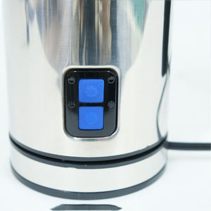 Klassischer automatischer 4-in-1-Milchschäumer und Dampf garer aus rostfreiem Stahl Modernes rundes Design Umwelt freundlicher Cappuccino-Hersteller - Product Image 4