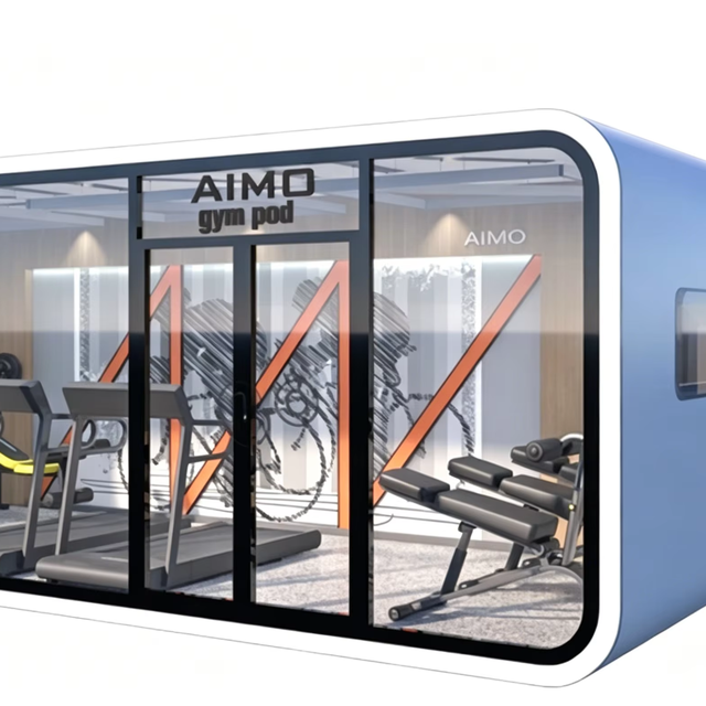 Gym Pods Container House Two-Story with Balcony CE Certified Electricity Thermal Insulation Movable Workshop Mall