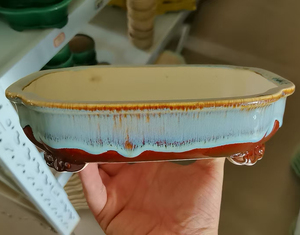 Vasi in Ceramica Rettangolari Grandi Stile Retrò Eleganti per Bonsai, Ecologici, Fatti a Mano, Smaltati, per Giardino - Vendita all'Ingrosso - Product Image 5