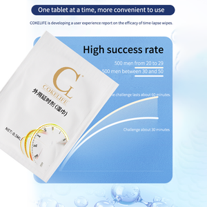 CokeLife 0,5 ml OEM en gros, lingettes retardantes, amélioration sexuelle masculine, durée prolongée, érection pénienne pour homme - Product Image 4