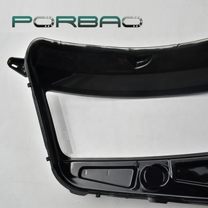 PORBAO in plastica trasparente con bordo nero faro faro frontale copri lenti ricambi Auto per bordo 2014-2017 anno - Product Image 6