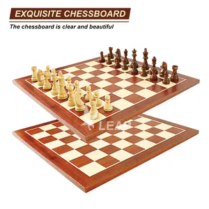 Custom Logo Chess Boards 52*52*1.5cm Large Wooden Chess Board 20inch MDF Chess Board Wood
