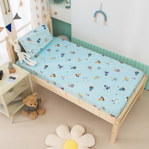 Drap-housse 100% coton personnalisé pour enfants drap-housse double en coton pour enfants vente en gros - Product Image 5