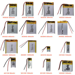 Batería de iones de litio de polímero Batería Lipo 102030 3,7 V 600mAh 1.85wh Li-polímero - Product Image 3