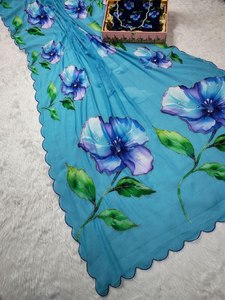 Modern Georgette Handwork Saree para fiestas Graduaciones Diwali Trending Products - Product Image 2