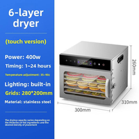 Déshydrateur alimentaire automatique Tengao en acier inoxydable, sécheuse électrique pour fruits, légumes, viande séchée, usage domestique et commercial, 220V