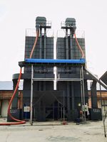 Sécheuse verticale à grains de riz avec silo, alimentée par du carburant électrique, diesel, charbon, granulés de biomasse, 100 tonnes, 200 tonnes, 300 tonnes, 500 tonnes par jour