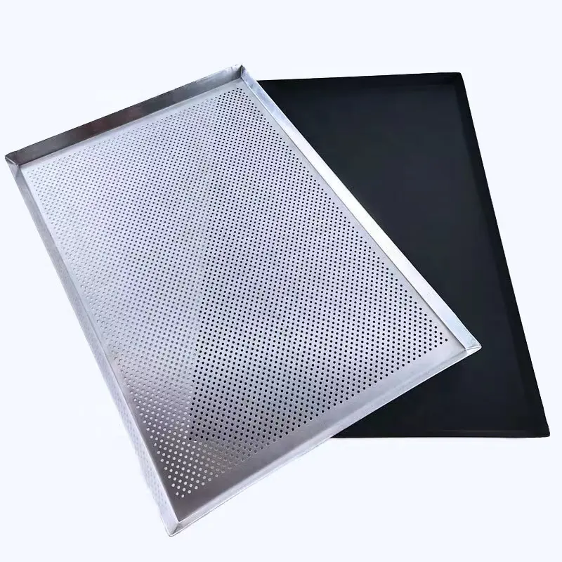 Bandeja para hornear antiadherente de Aluminio perforado, bandeja especial para horno, comercial, 1,2 de espesor, 40x60 cm