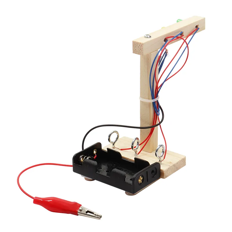 DIY組み立て信号機子供実験科学者早期教育玩具インテリジェンスギフト開発
