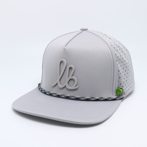Hot Sale White Unisex Oxford Poplin 6-Panel Sport Hats with Rope 100% Polyester Baseball Hat with 3D Embroidery Logo - Product Image 1