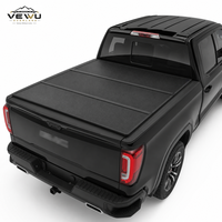 Couverture de benne rigide en alliage d'aluminium à trois volets, escamotable et étanche, pour GMC Sierra 1500 2026 (version courte et longue) – Protection de cargaison sécurisée