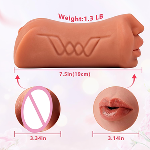 Masturbateur masculin en TPE, type Pocket Pussy, 3 en 1, réaliste, oral, anal, pour stimulation, en stock aux États-Unis, vente en gros, dropshipping - Product Image 6