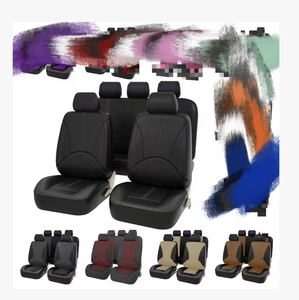 Fundas de Asiento de Coche de Cuero Nappa de Lujo YLC, 5 Piezas, Cómodas y Protectoras para Asientos Delanteros y Traseros, Diseño de Estilo Ejecutivo para el <span class=keywords><strong>Interior</strong></span> - Product Image 4