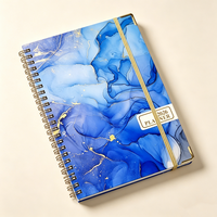 Cuaderno Espiral Personalizado Estético 2026 con Detalles en Dorado, Agenda Personalizada para la Escuela, Oficina y Uso Diario